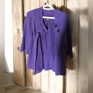 Unlisted by Kenneth Cole Deep Purple Cardigan